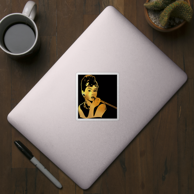 Audrey Hepburn | Gold Series | Pop Art by williamcuccio